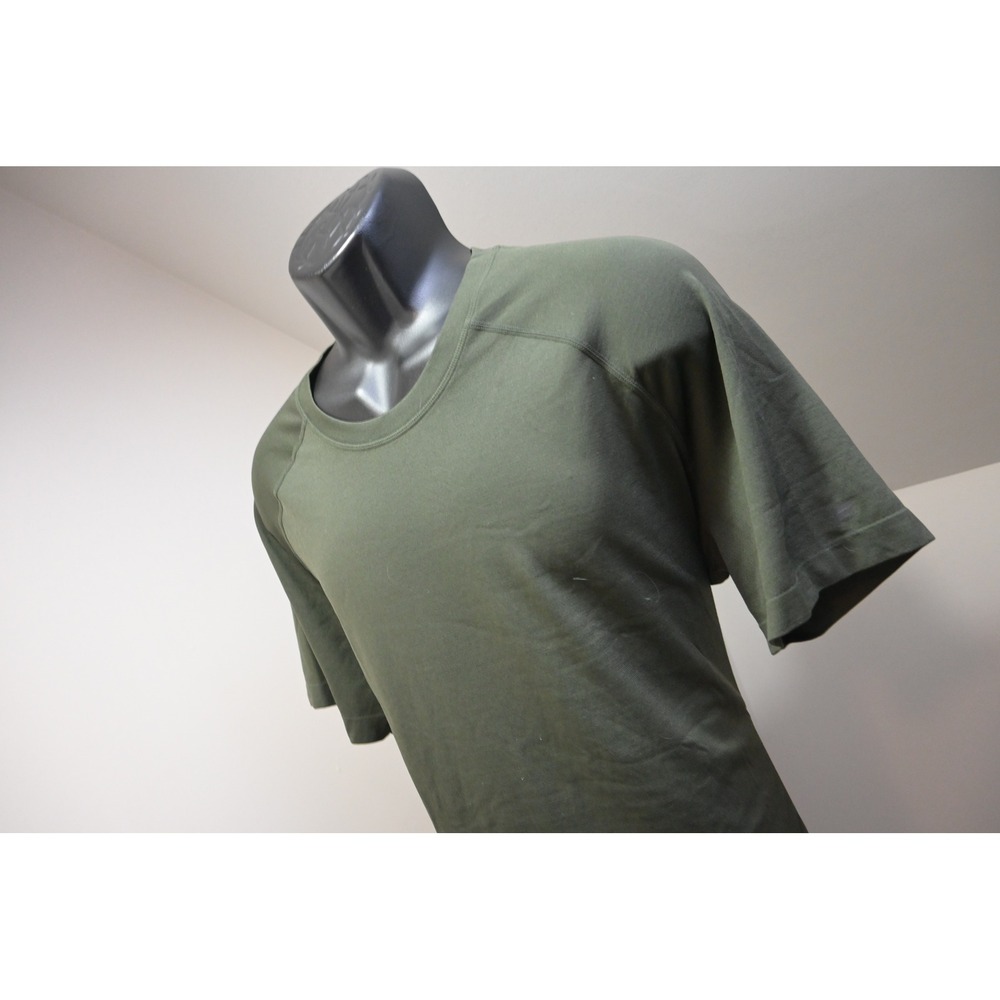Fabletics Gym T-Shirt Men XXL Dark Green Sleeve Athletic Training Excellent